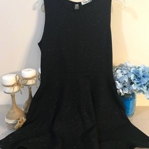 Black Midi Skater Dress